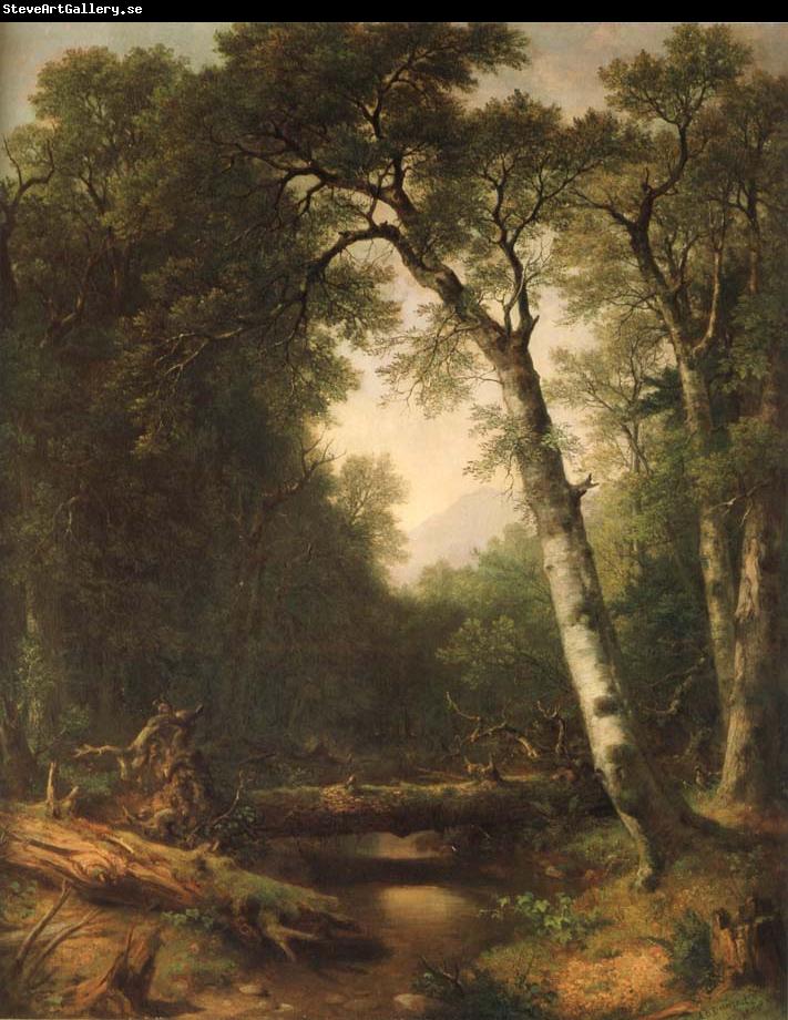 Asher Brown Durand Ein Bach im  Wald